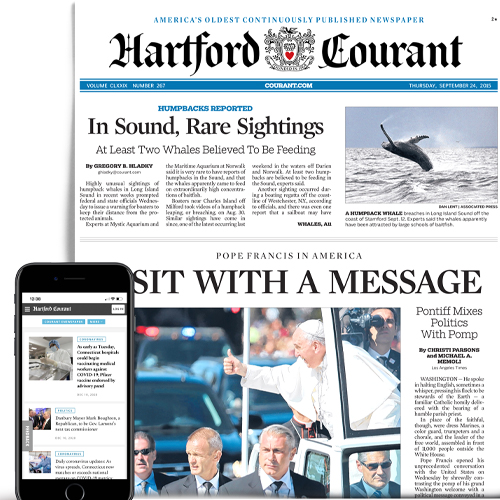 Hartford Courant — Editorial Layout